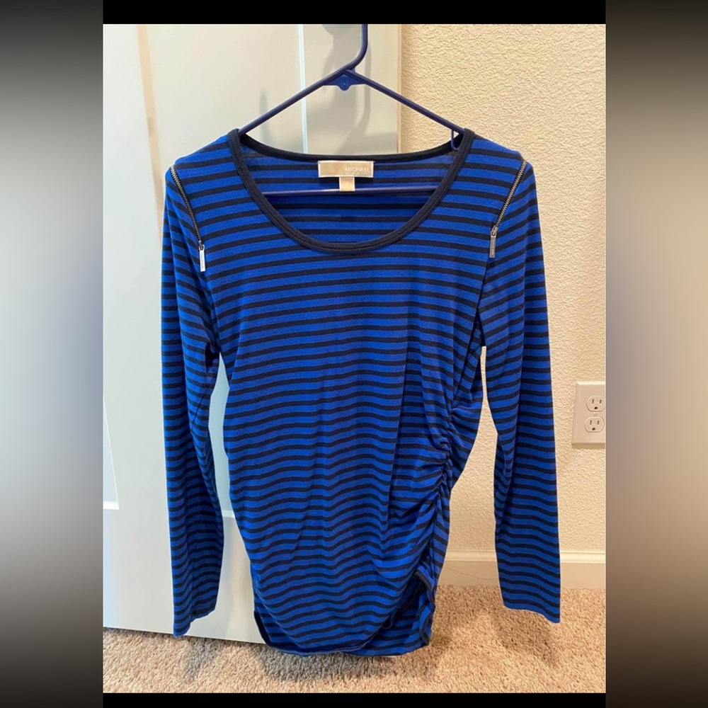 Michael Kors Medium Blue stripe top